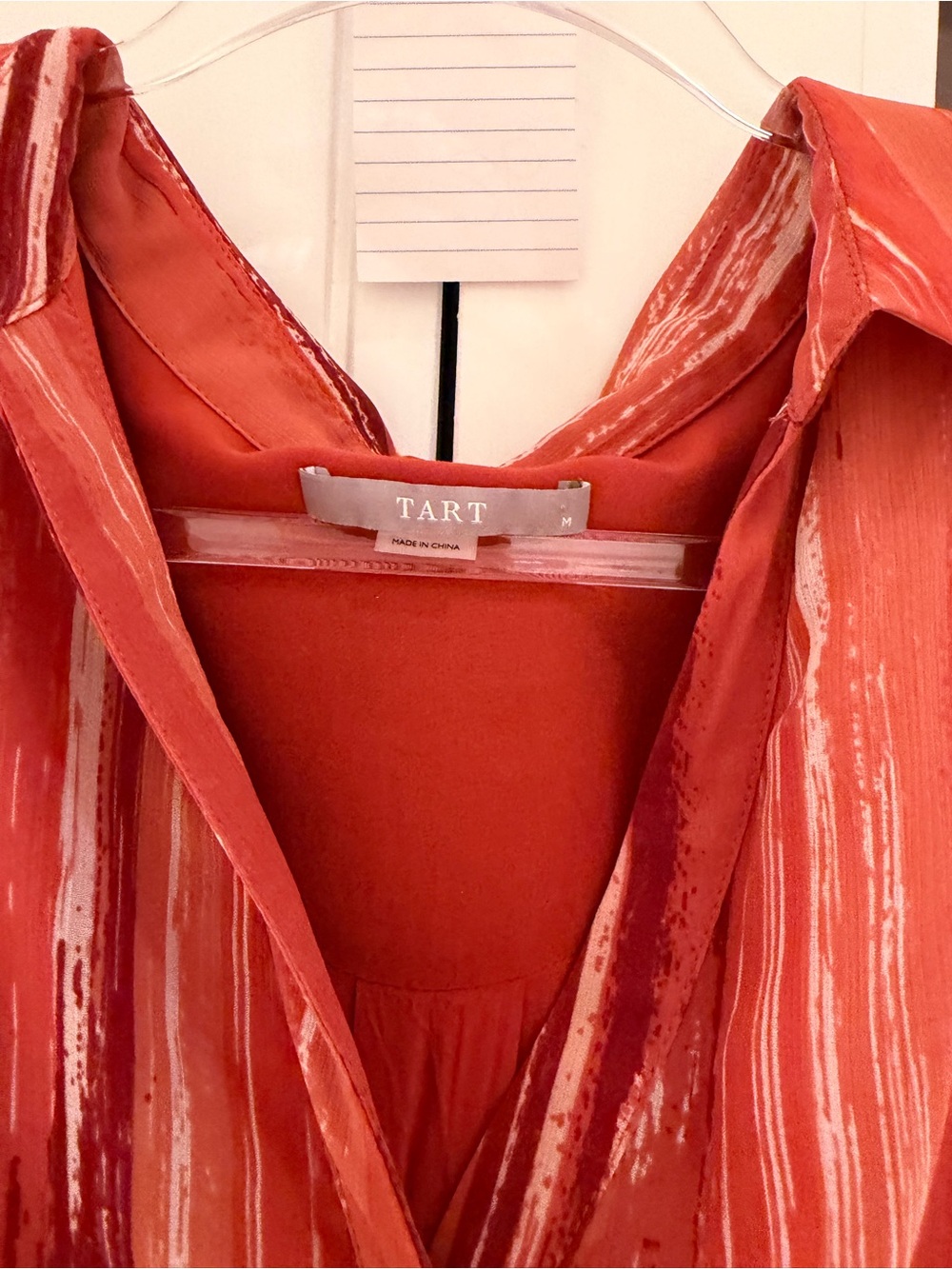 Tart Rust and Cream Striped Midi Dress - Picture 2 of 3